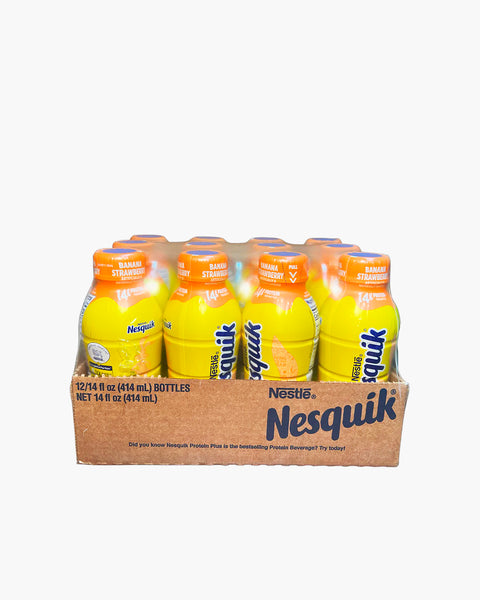 Nesquik Banana Strawberry Milk 14oz. 12ct.