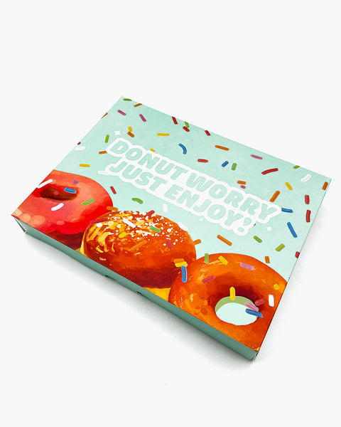 Box Donut 1-DZ Flat Printed (Donut Worry) 125ct.