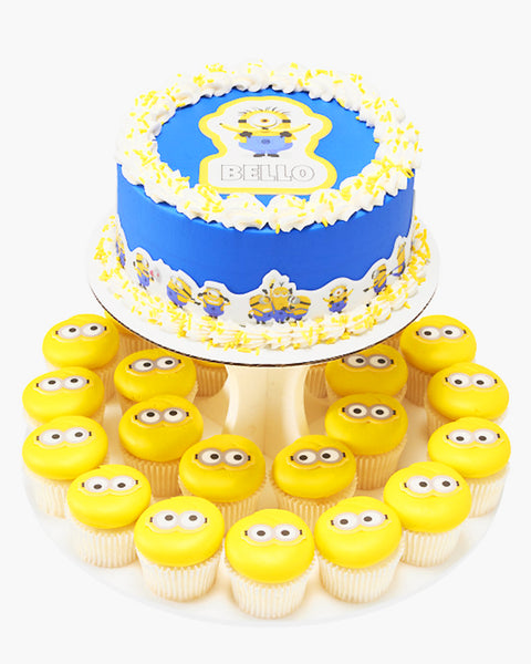 Minions Disks Sugar Decorations