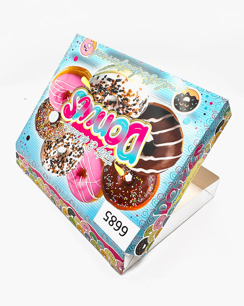 Box Donut 1-DZ Flat Printed (Tasty) 125ct. 360