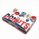 Box Donut 1-DZ Flat Printed (Red White Blue) 125ct. 360