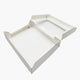 White Cake Box w/window 19x14x4 50ct. RPC